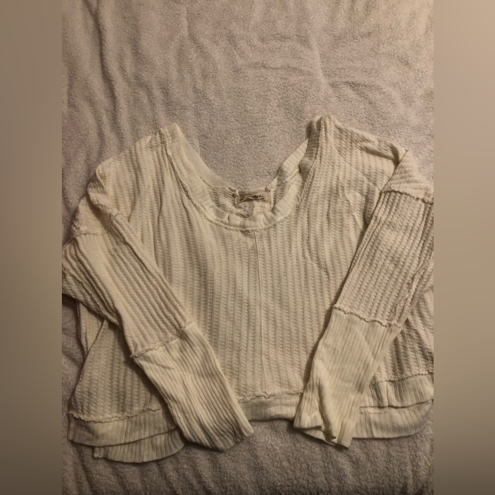 NWOT Free People New Magic Thermal in Color: Bone size Medium